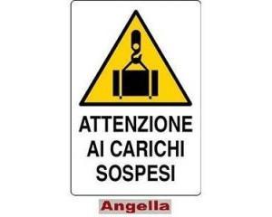CARTELLO ATTENZIONE AI CARICHI SOSPESI