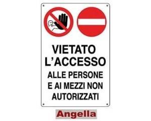 CARTELLO VIETATO L'ACCESSO