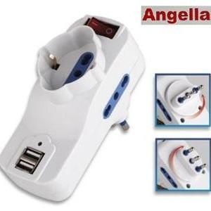 ADATTATORE CON INTERRUTTORE E PRESE USB