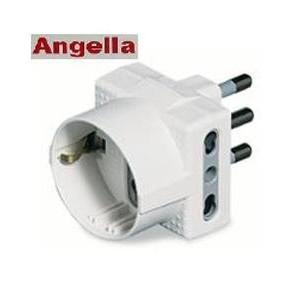ADATTATORE TRIPLO CON SCHUKO