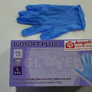 GUANTI USA E GETTA IN NITRILE BLU PZ.100 RIF. 1511NIT