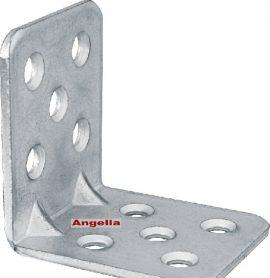 PIASTRINA DI FISSAGGIO ANGOLARE CON NERVATURA